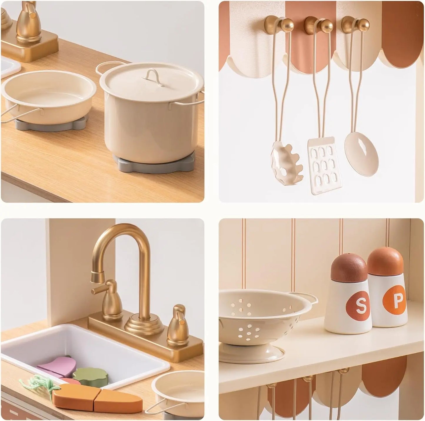 Wooden Children's Kitchen Play Set
