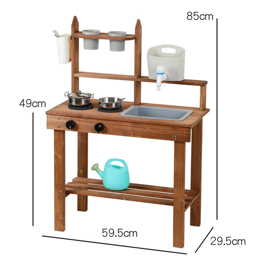 Outdoor play kitchen